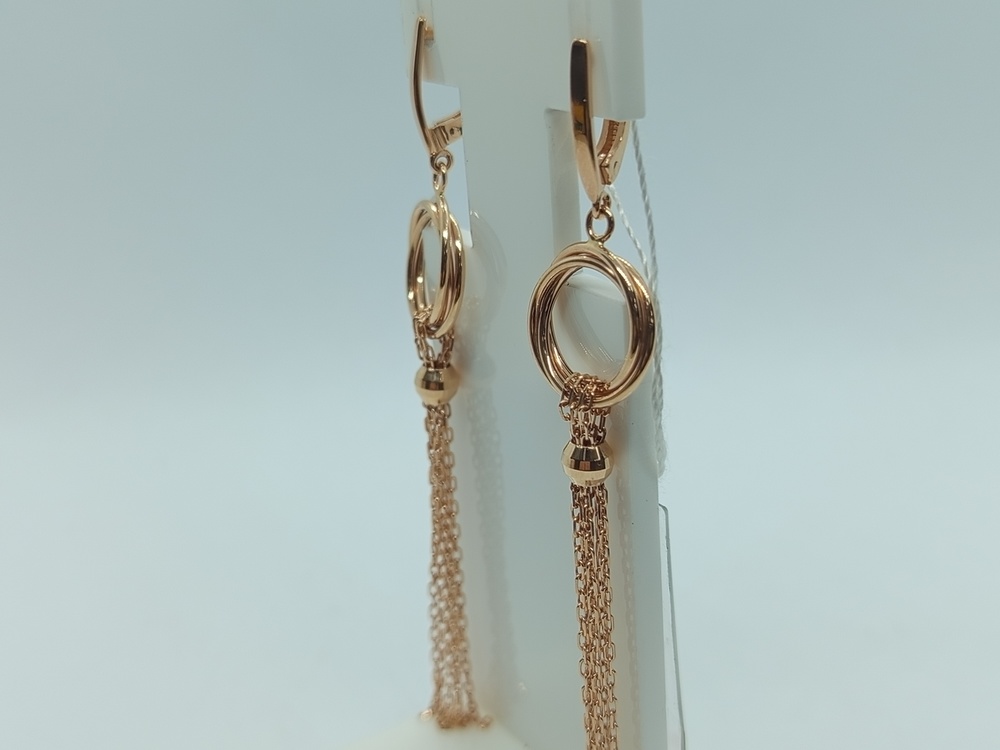 СЕРЬГИ БЕЗ КАМНЯ (Au 585)