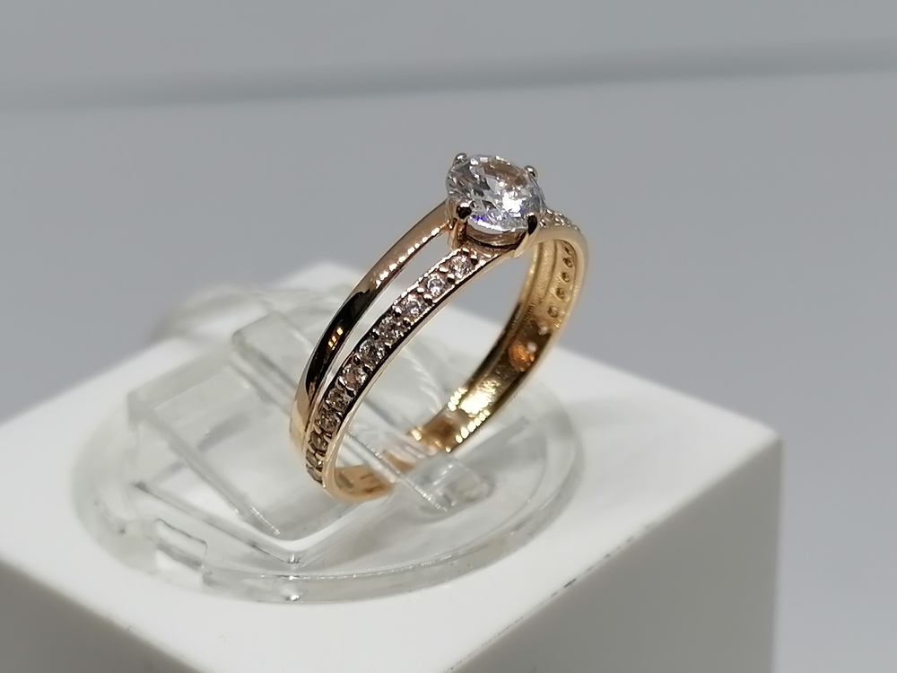 КОЛКМИ585 КОЛЬЦО С КАМНЯМИ (Au 585)