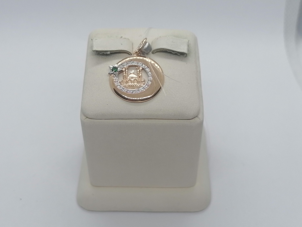 ПОДВЕСКА МЕЧЕТЬ с камнем (Au 585)