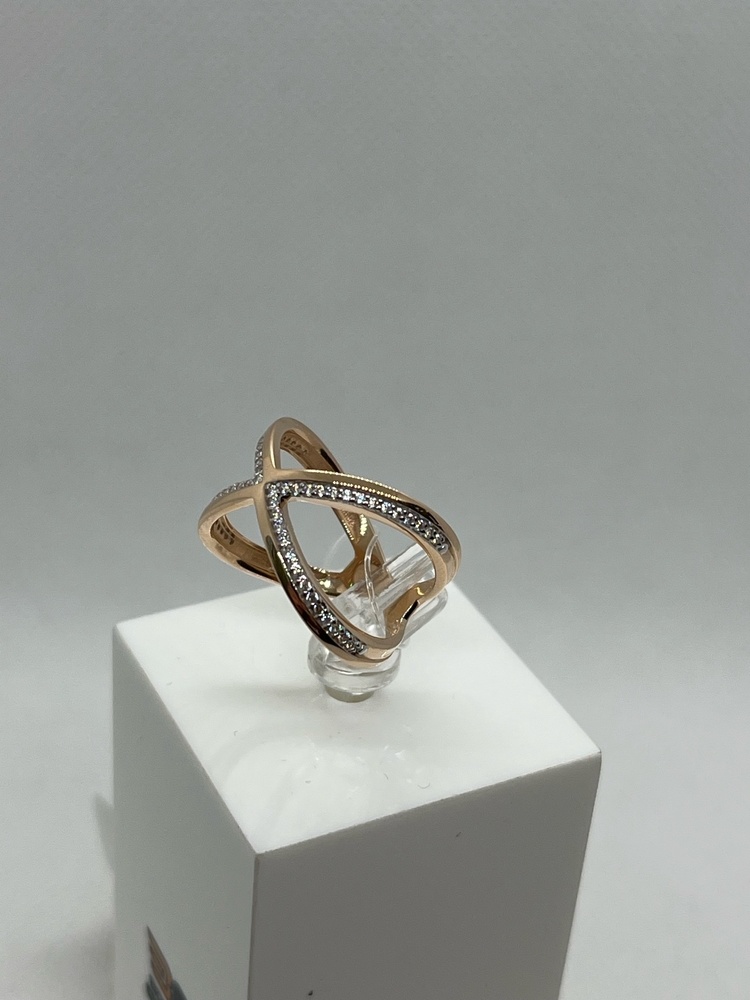 КОЛЬЦО С КАМНЯМИ (Au 585)