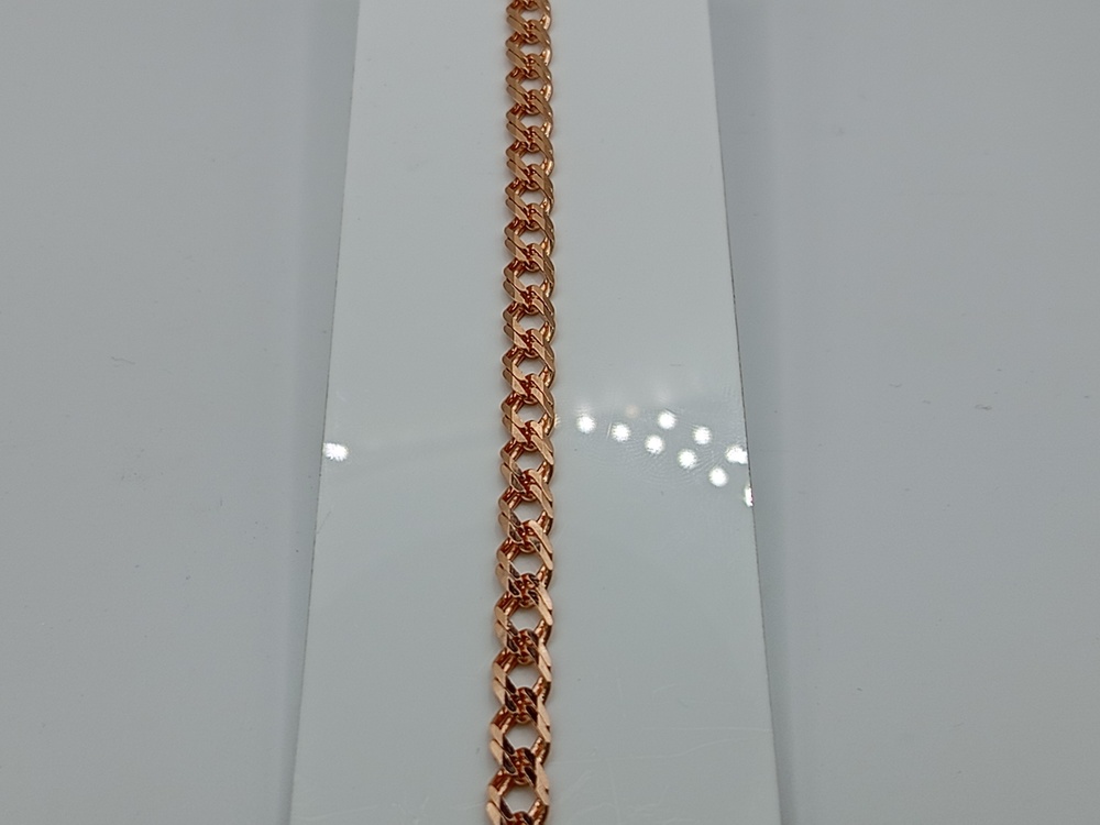 БРАСЛЕТ ПУСТОТЕЛЫЙ Ромб двойной (Au 585)