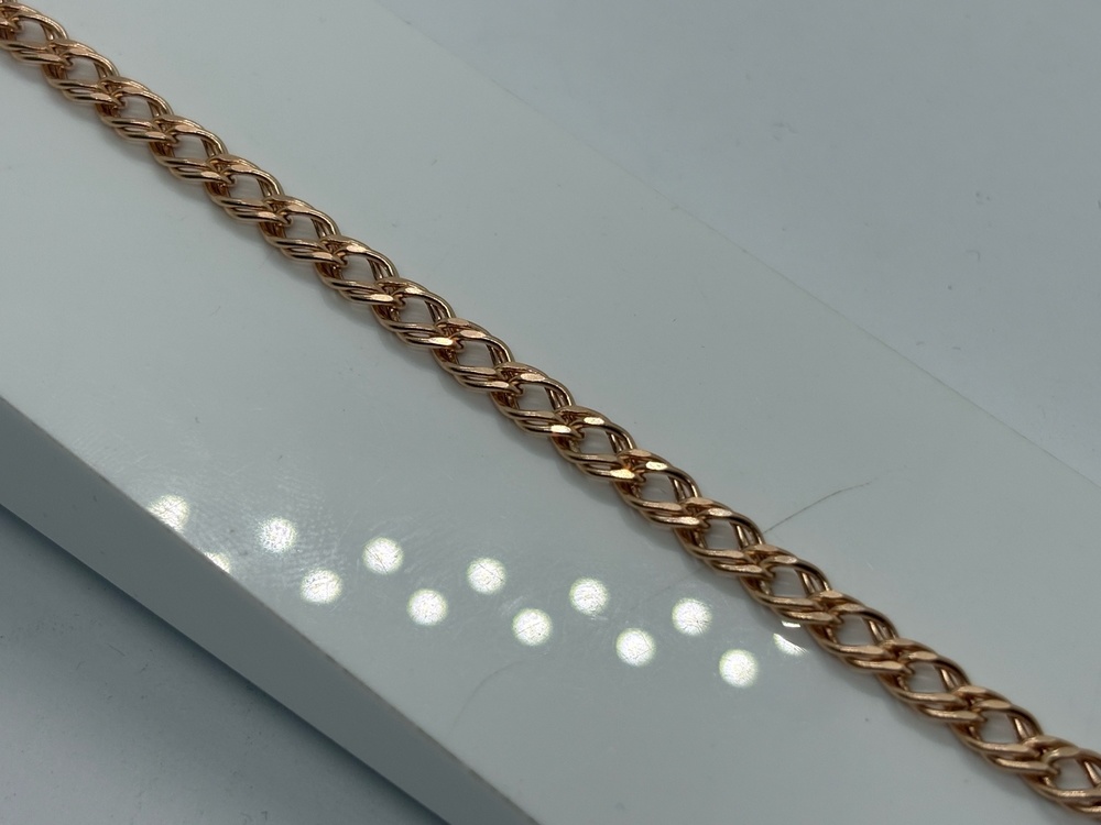 НБ 12-076ПГ БРАСЛЕТ ПУСТОТЕЛЫЙ (Au 585)