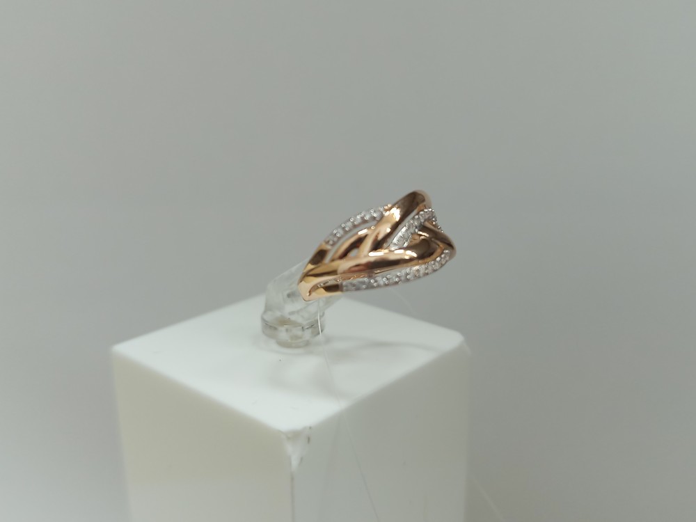 КОЛЬЦО С КАМНЯМИ (Au 585)