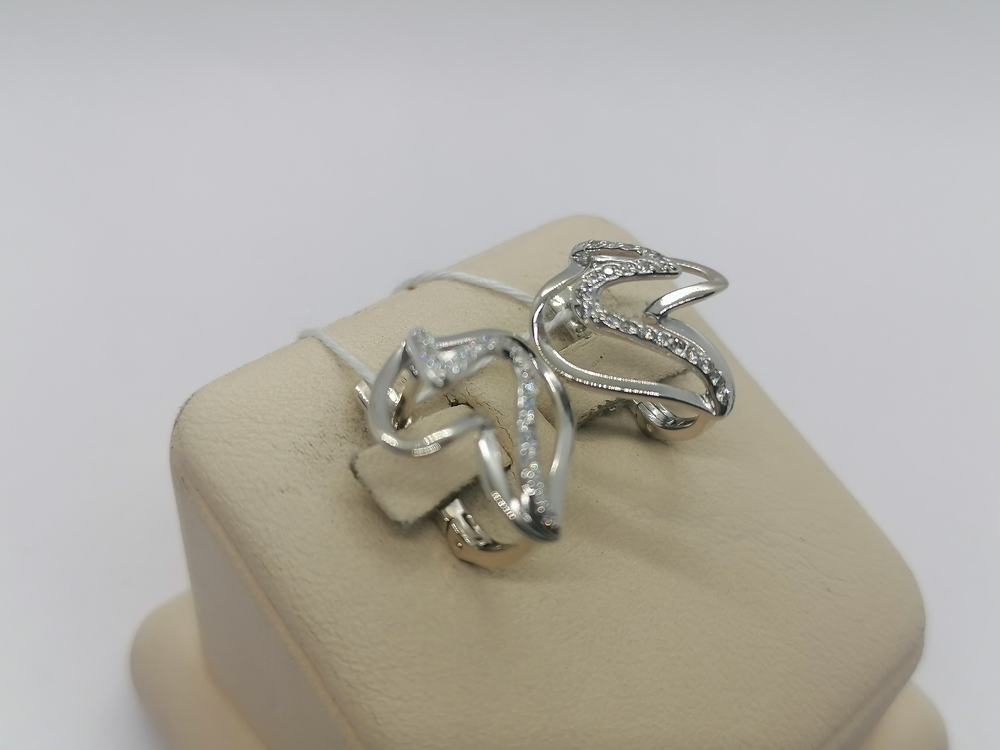 СКМИ585 СЕРЬГИ С КАМНЯМИ (Au 585)