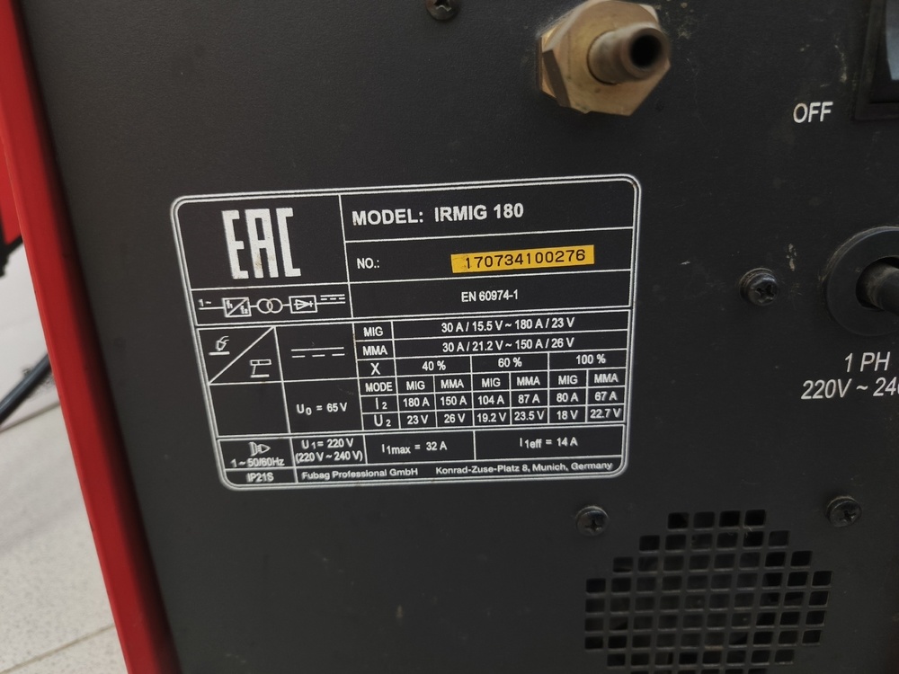 Сварочный аппарат Fubag Irmig 180