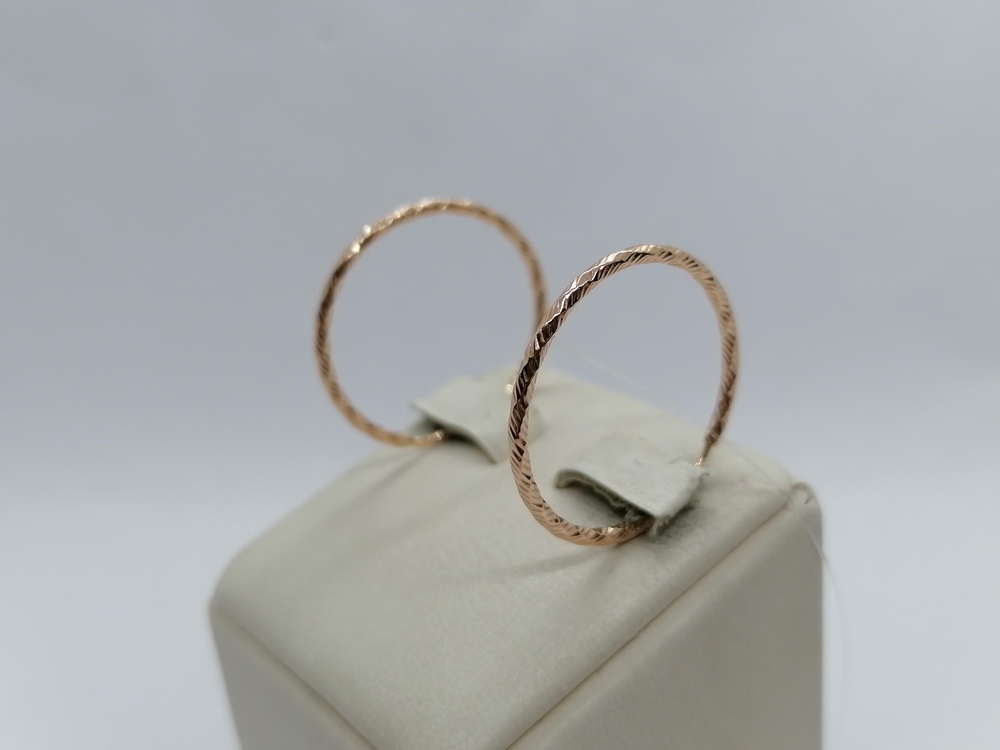 СЕРЬГИ КОНГО без камня (Au 585)