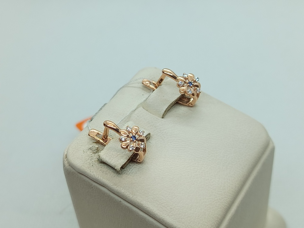 СЕРЬГИ С КАМНЯМИ (Au 585)