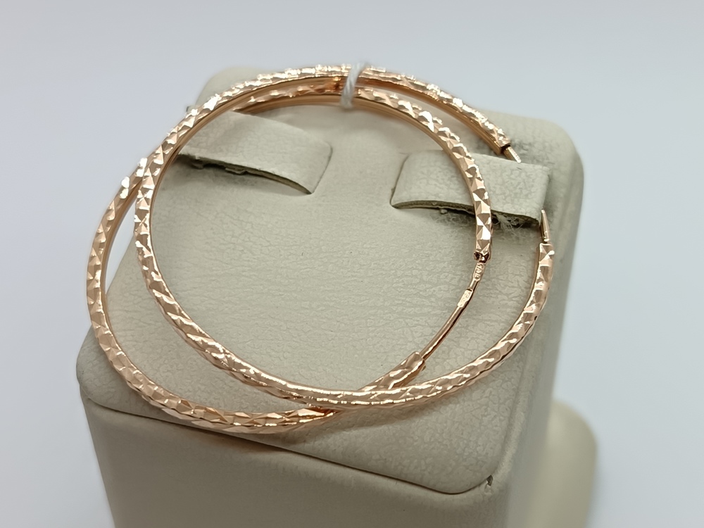 СКОН585 СЕРЬГИ КОНГО (Au 585)