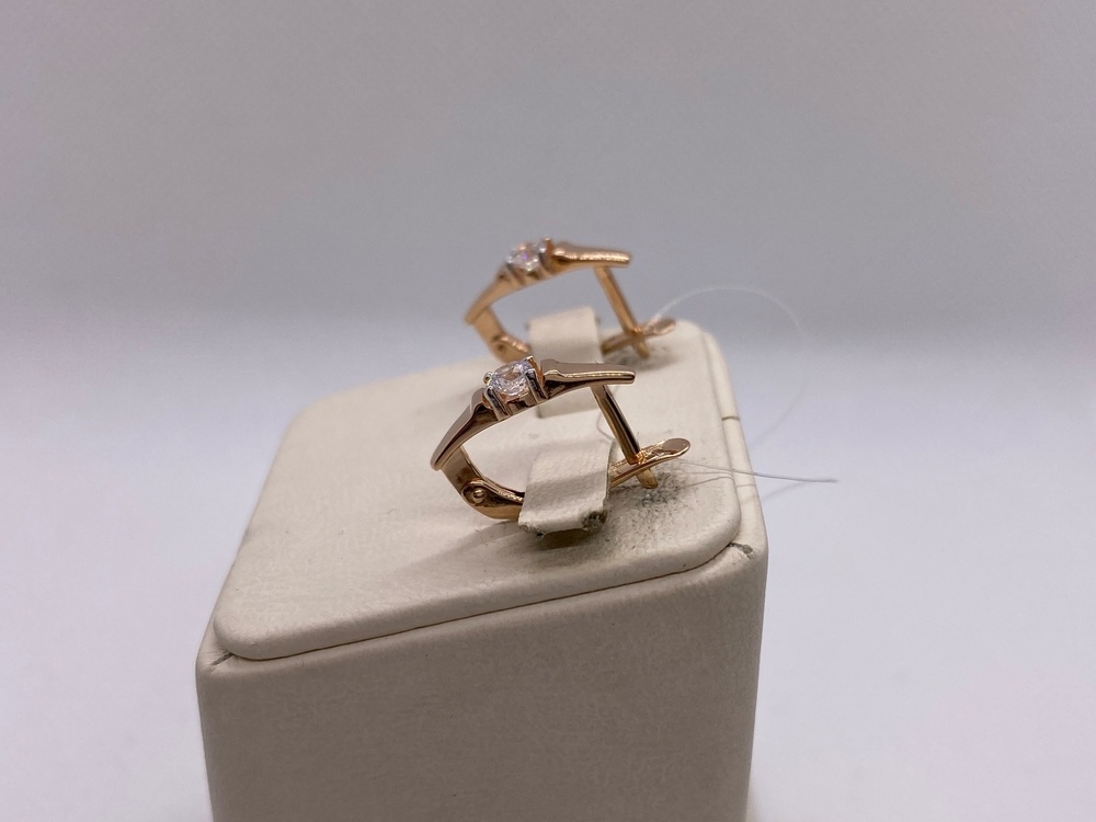 СЕРЬГИ С КАМНЕМ (Au 585) СЕРЬГИ С КАМНЕМ (Au 585)
