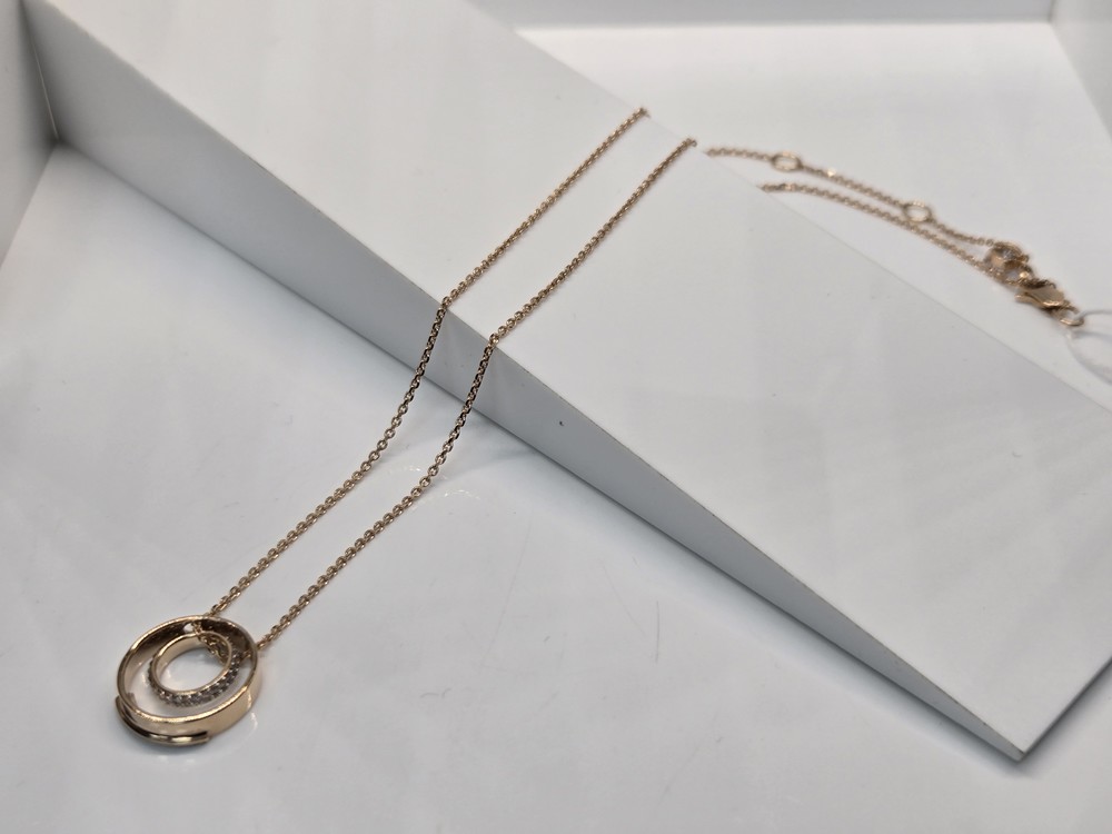 КОЛЬЕ С КАМНЯМИ Au 585