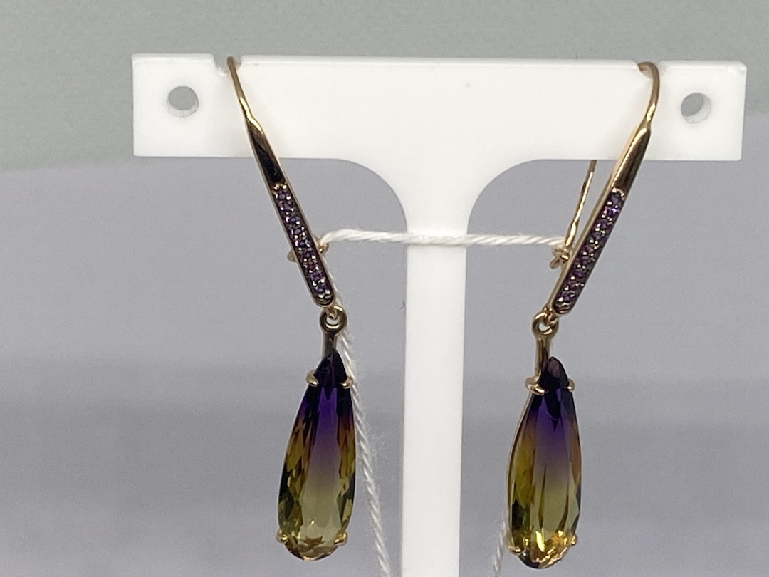 СЕРЬГИ С КАМНЯМИ (Au 585)