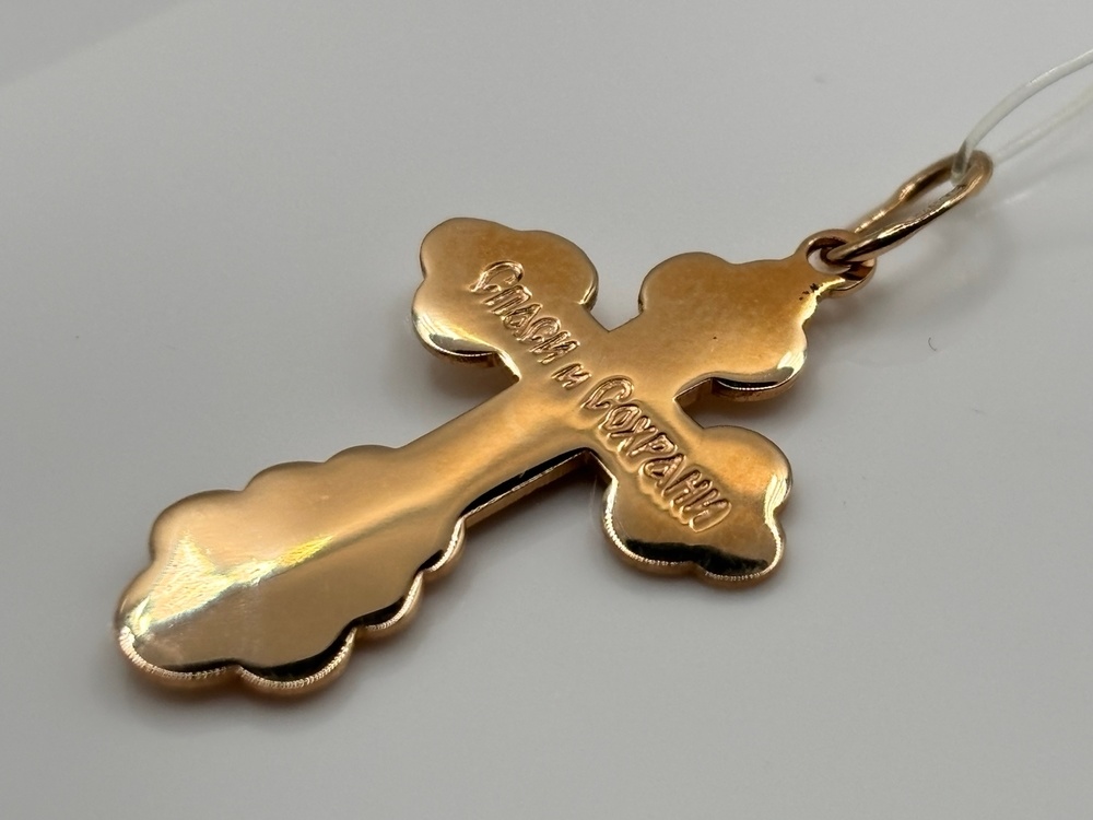 ПОДВЕСКА КРЕСТ без камня (Au 585)