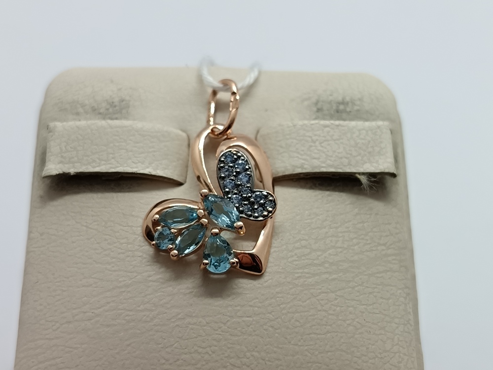 ПОДКМИ585 ПОДВЕСКА С КАМНЯМИ (Au 585)