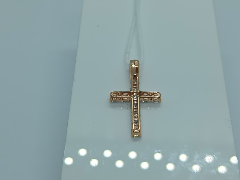 ПОДККИ585 ПОДВЕСКА КРЕСТ С КАМНЯМИ (Au 585) ПОДККИ585 ПОДВЕСКА КРЕСТ С КАМНЯМИ (Au 585)