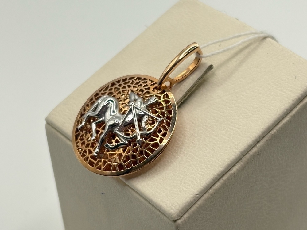 ПОДВЕСКА ЗНАК ЗОДИАКА СТРЕЛЕЦ (Au 585)