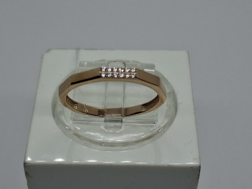 КОЛЬЦО С КАМНЯМИ (Au 585)