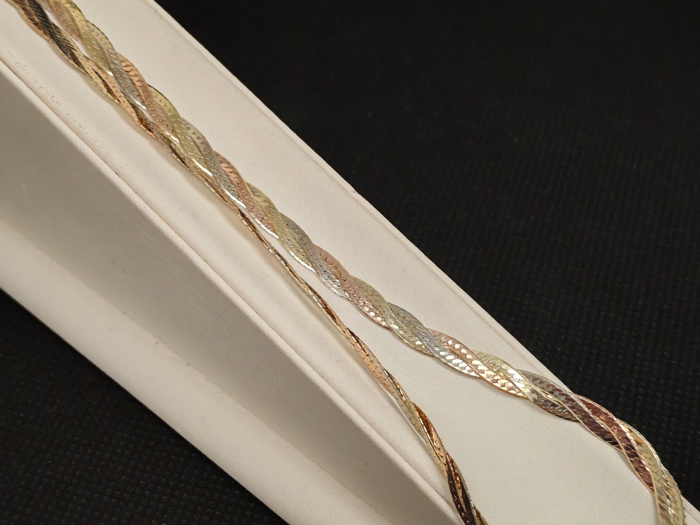 ЦЕПЬ ПОЛНОВЕСНАЯ Косичка(монреаль) (Au 585)