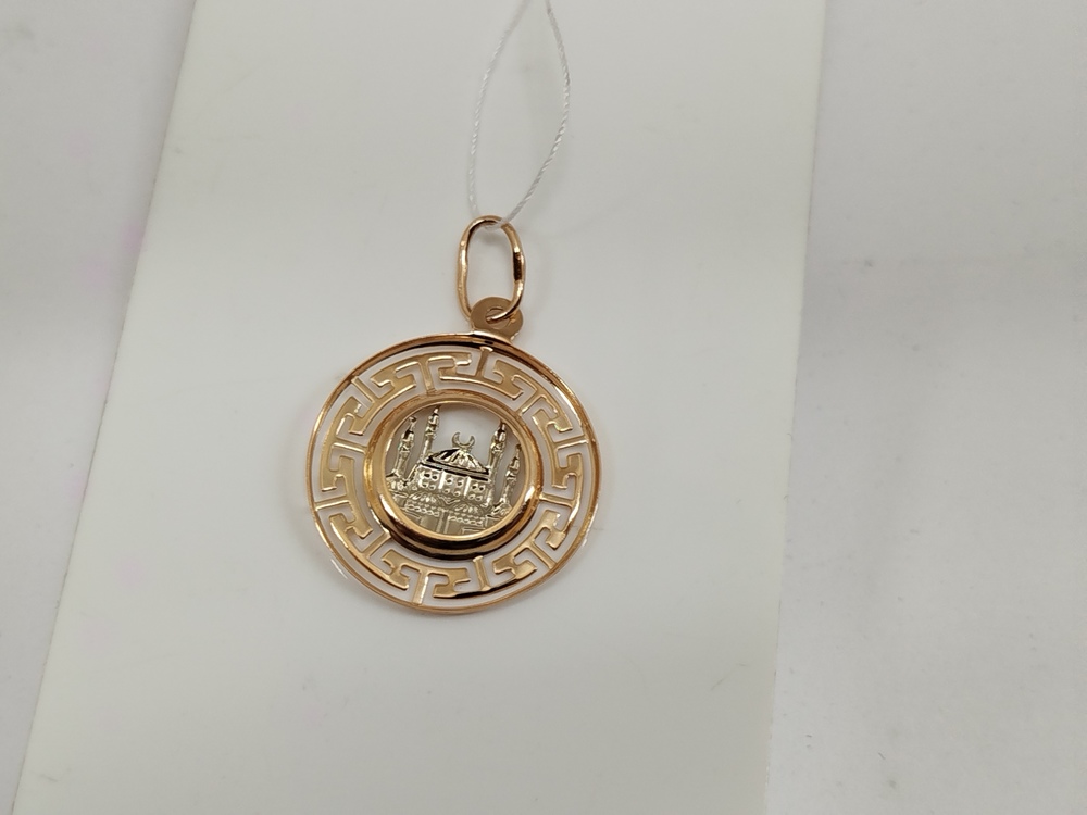 ПОДМБК585 ПОДВЕСКА МЕЧЕТЬ БЕЗ КАМНЯ (Au 585)