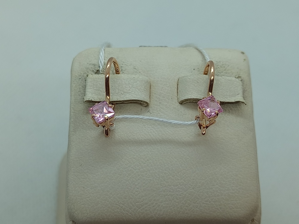 СЕРЬГИ С КАМНЕМ (Au 585)