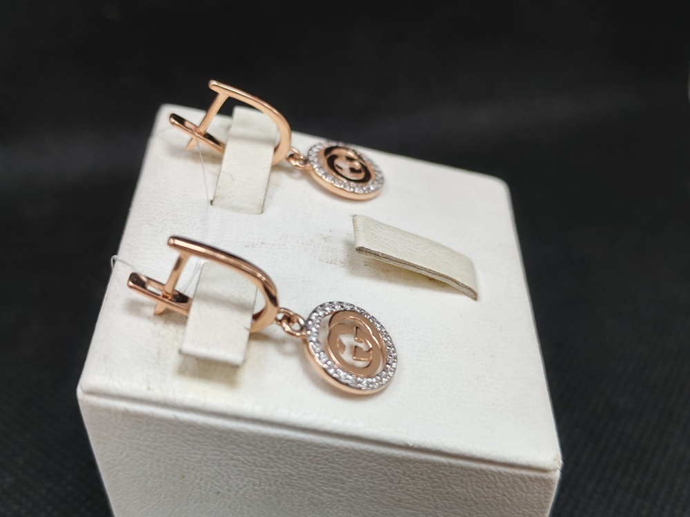 СЕРЬГИ С КАМНЯМИ (Au 585)