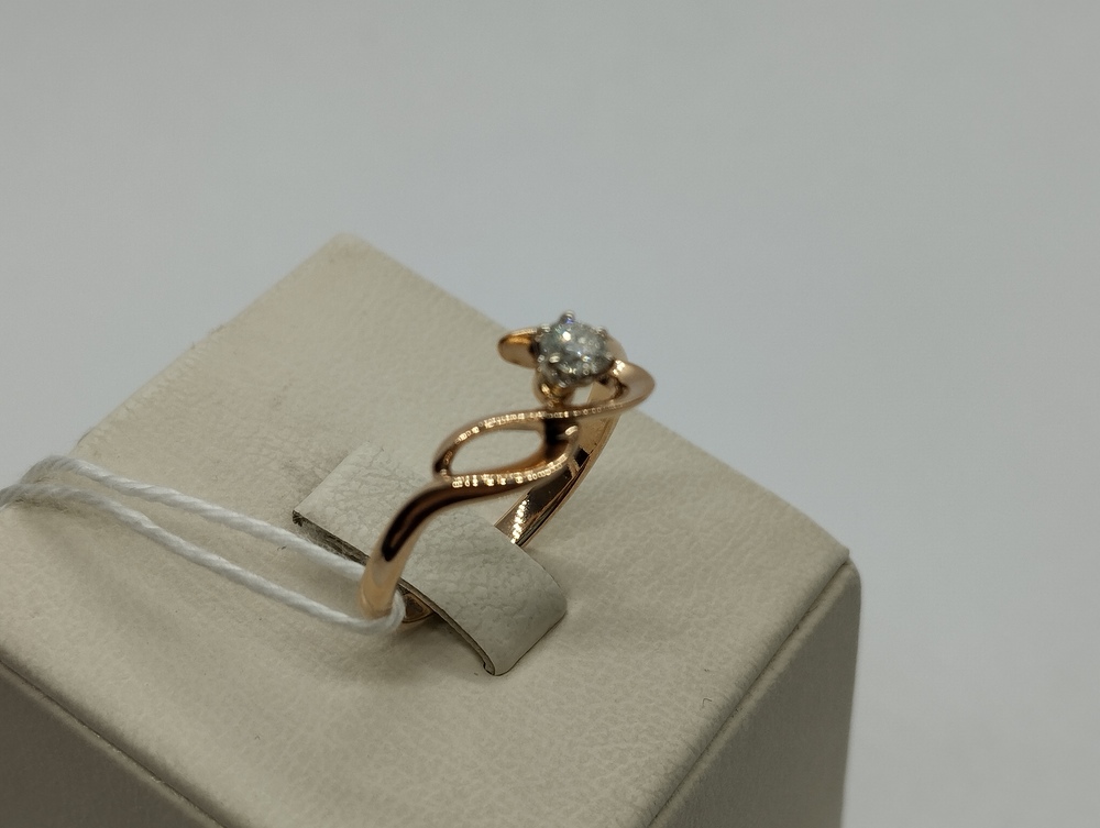 КОЛЬЦО БРИЛЛИАНТ Au 585