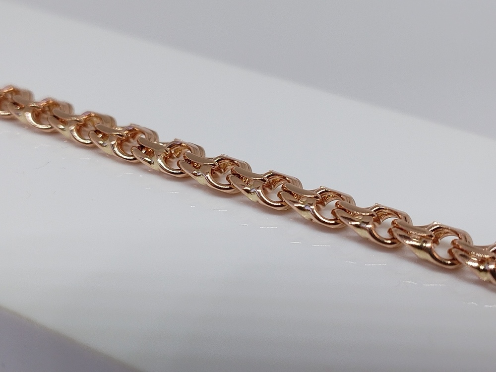 БЛБ585 БРАСЛЕТ ПОЛНОВЕСНЫЙ Бисмарк (Au 585)