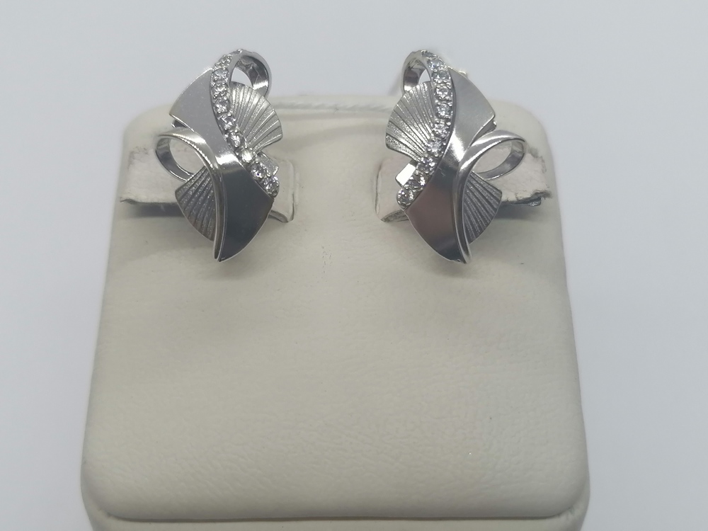 СКМИ585 СЕРЬГИ С КАМНЯМИ (Au 585)