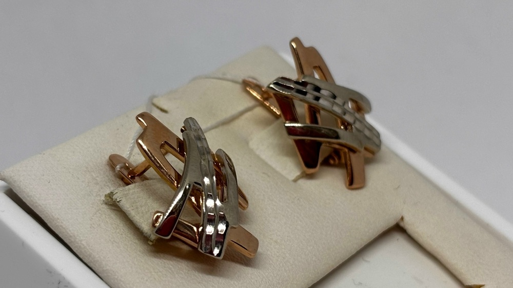 СЕРЬГИ БЕЗ КАМНЯ (Au 585)