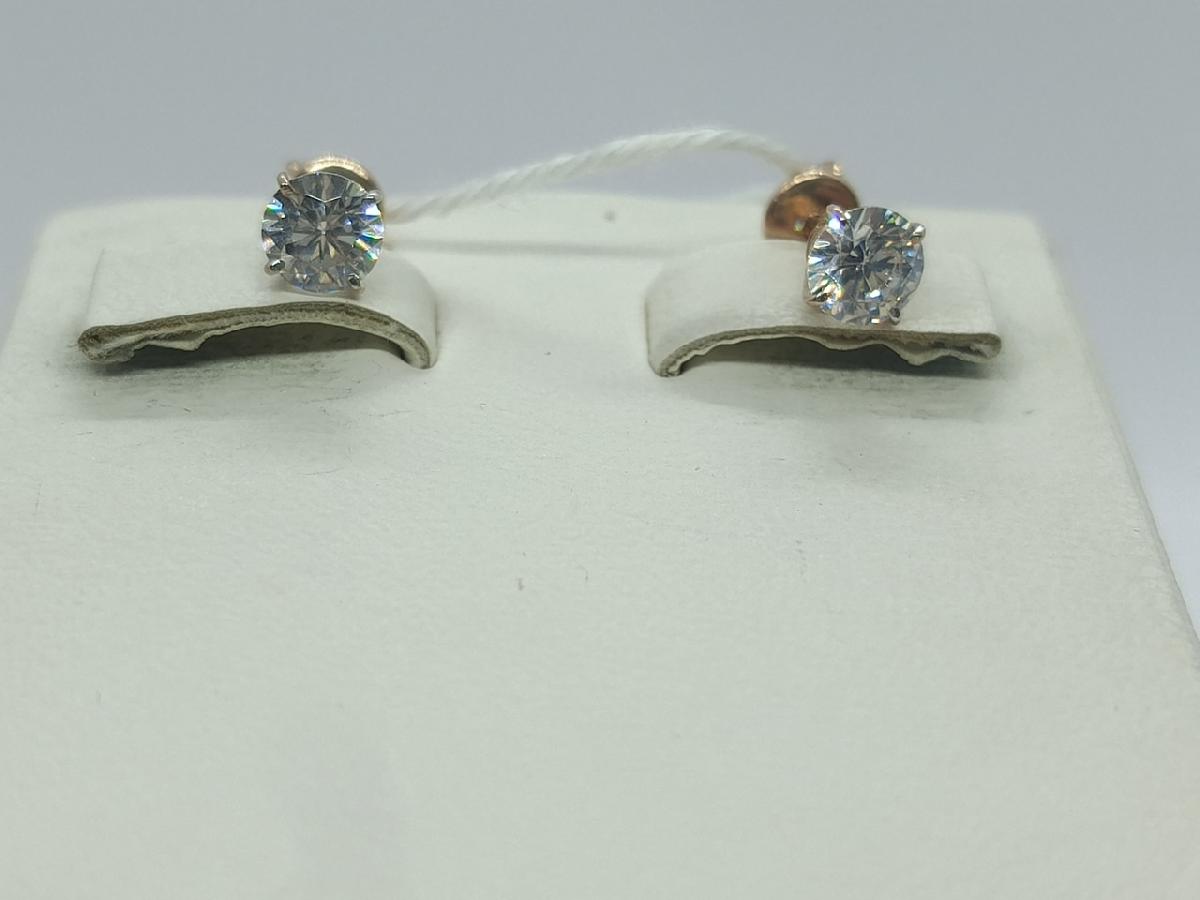 СПУС585 СЕРЬГИ ПУСЕТЫ (Au 585)