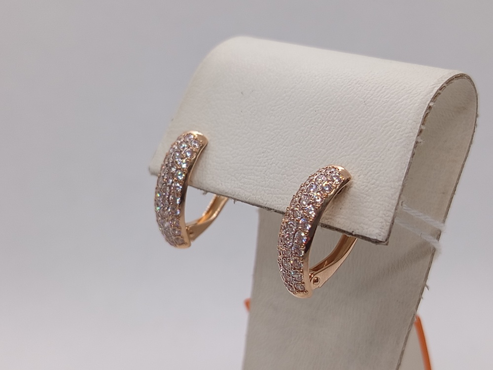 СКМИ585 СЕРЬГИ С КАМНЯМИ (Au 585)