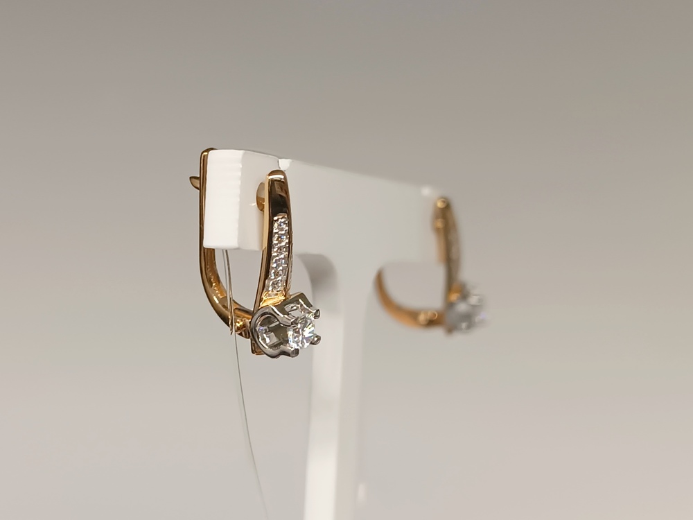 СЕРЬГИ С КАМНЯМИ (Au 585)