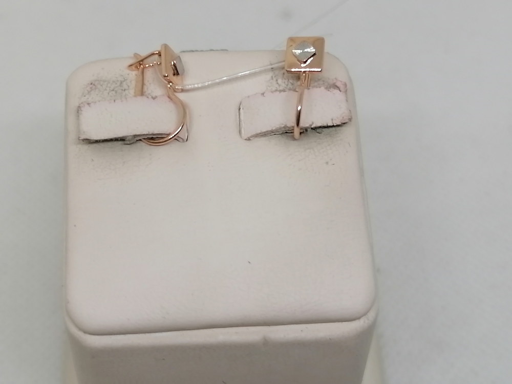 СЕРЬГИ ПЕТЕЛЬКА без камня (Au 585)