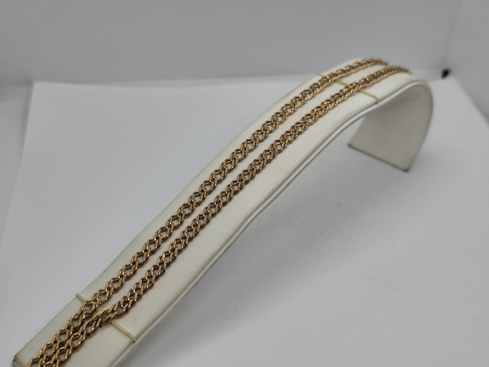 ЦПР2585 ЦЕПЬ ПУСТОТЕЛАЯ Ромб двойной (Au 585)