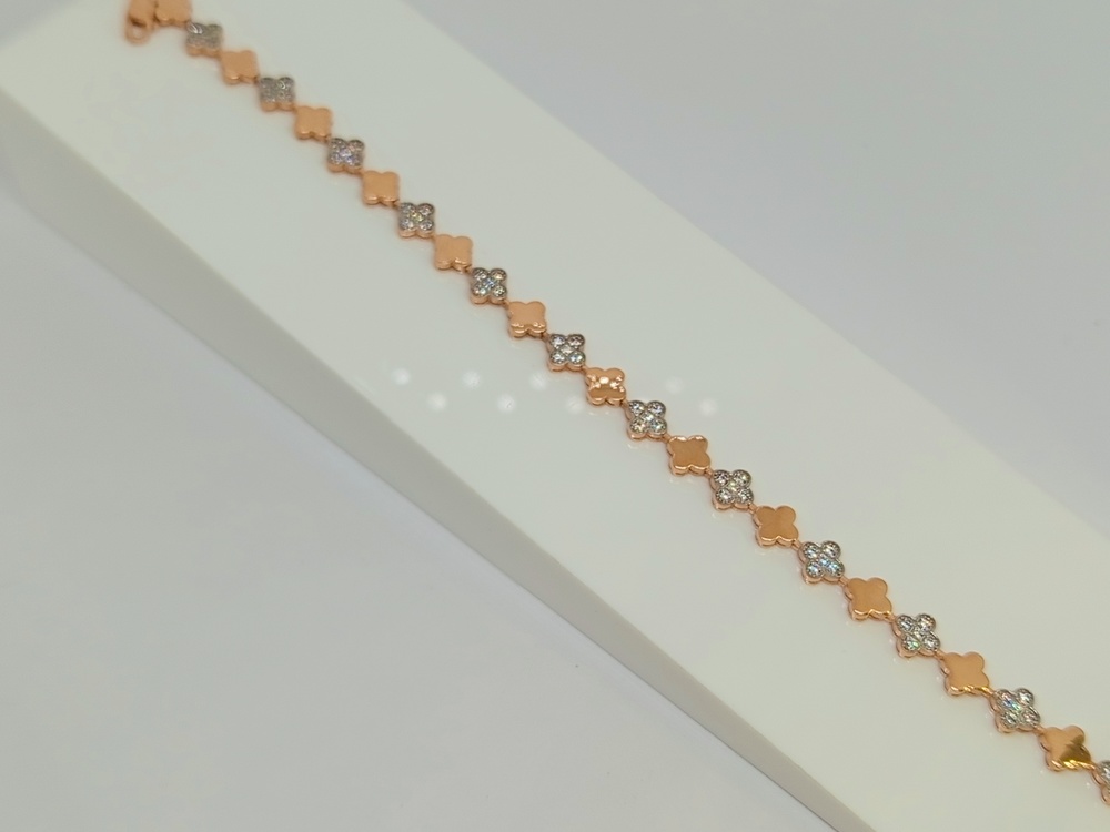 БРАСЛЕТ ФАНТАЗИЯ с камнями (Au 585)