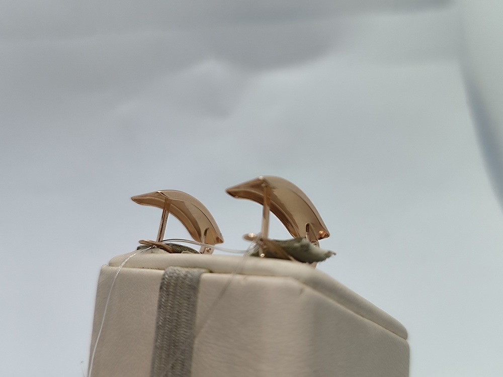 СЕРЬГИ БЕЗ КАМНЯ (Au 585)