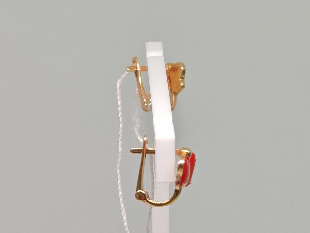 СКМИ585 СЕРЬГИ С КАМНЯМИ (Au 585)