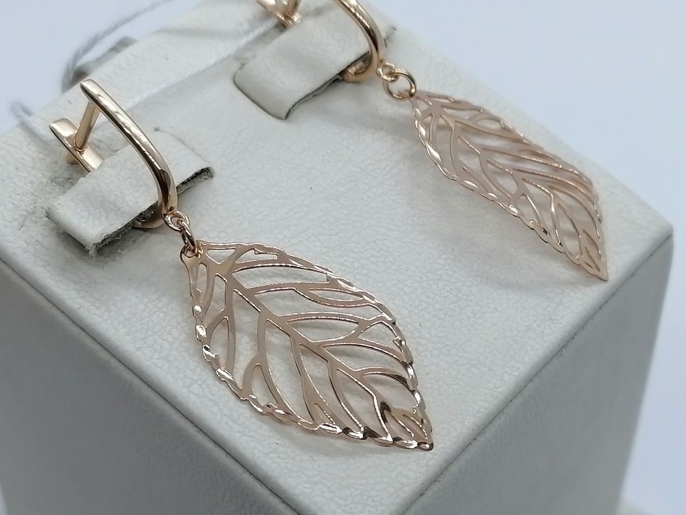 СБКМ585 СЕРЬГИ БЕЗ КАМНЯ (Au 585)