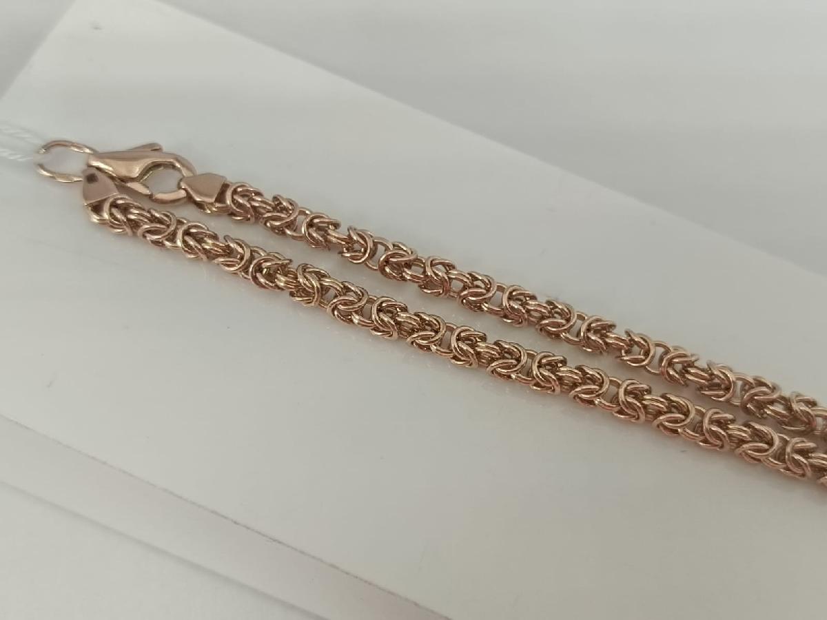 ЦЛМК585 ЦЕПЬ ПОЛНОВЕСНАЯ Мальвина королевская(лисий хвост) (Au 585)