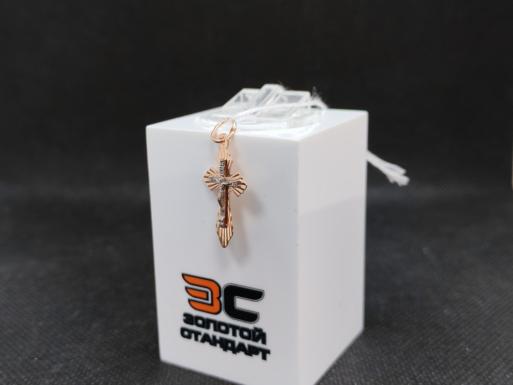 ПОДКБК585 ПОДВЕСКА КРЕСТ БЕЗ КАМНЯ (Au 585)