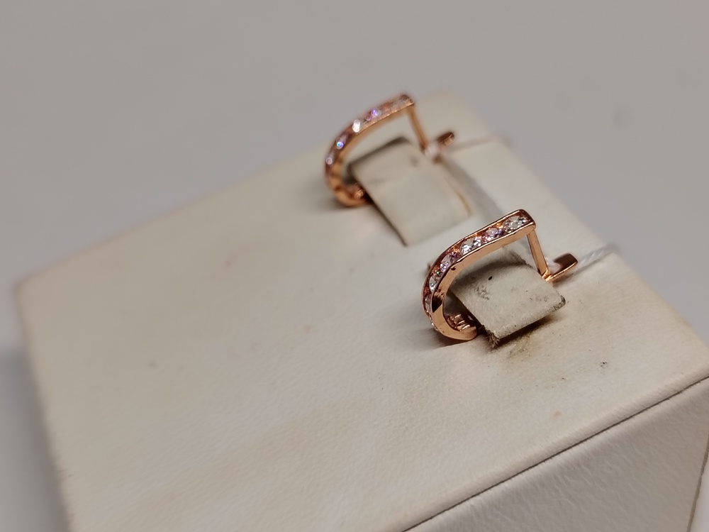 СКМИ585 СЕРЬГИ С КАМНЯМИ (Au 585)