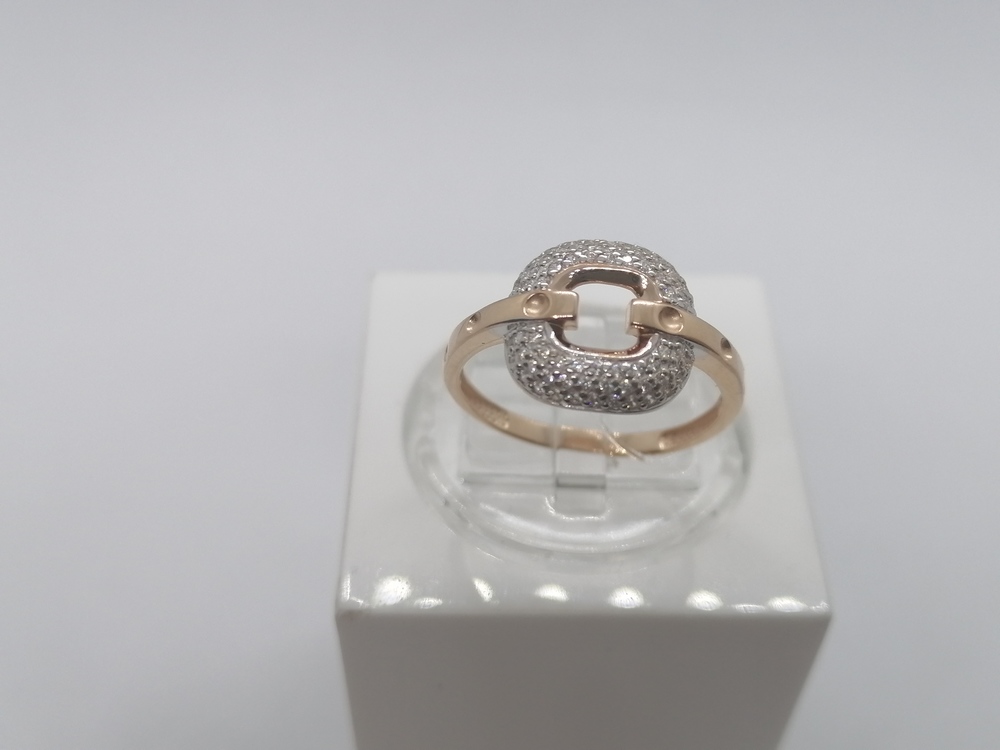 КОЛЬЦО С КАМНЯМИ (Au 585)