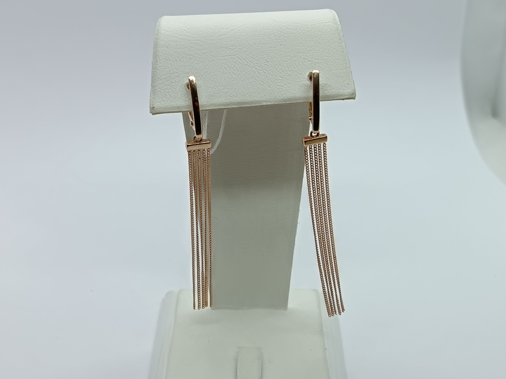 СБКМ585 СЕРЬГИ БЕЗ КАМНЯ (Au 585)