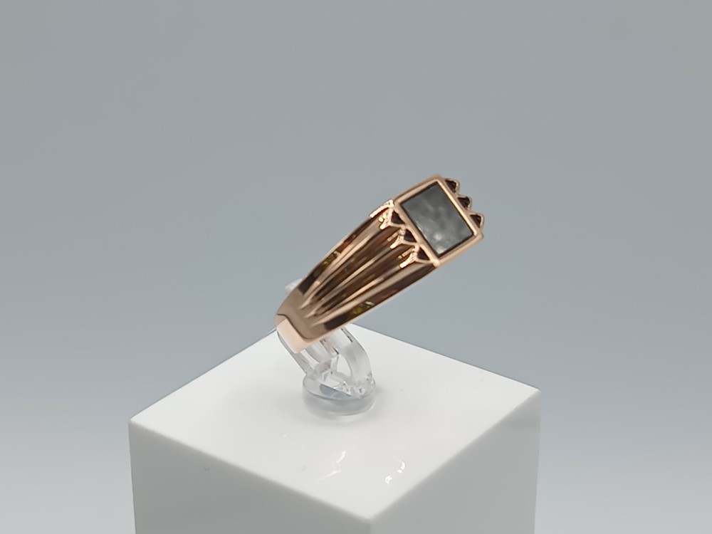 08-540154 КОЛЬЦО ПЕЧАТКА с камнями (Au 585)