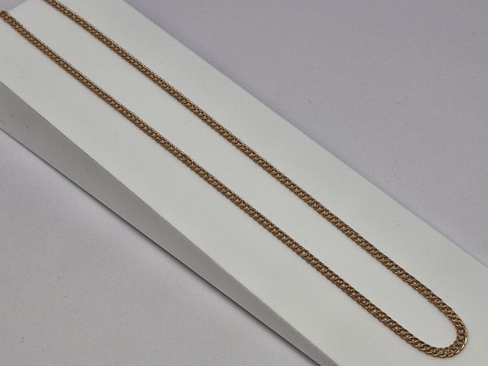 ЦЕПЬ ПУСТОТЕЛАЯ Ромб двойной (Au 585)