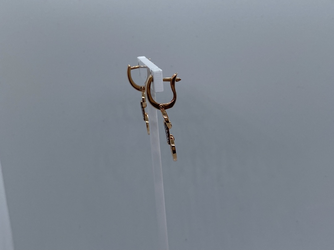 СЕРЬГИ С КАМНЯМИ (Au 585)