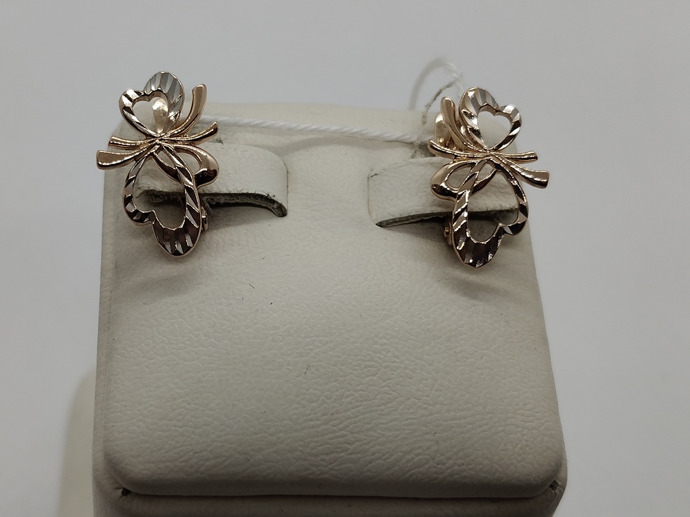 СЕРЬГИ БЕЗ КАМНЯ (Au 585)