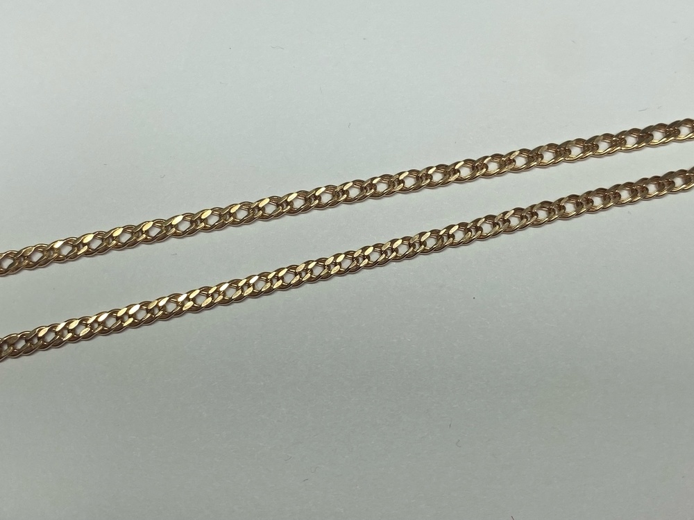 ЦЕПЬ ПУСТОТЕЛАЯ Ромб двойной (Au 585)