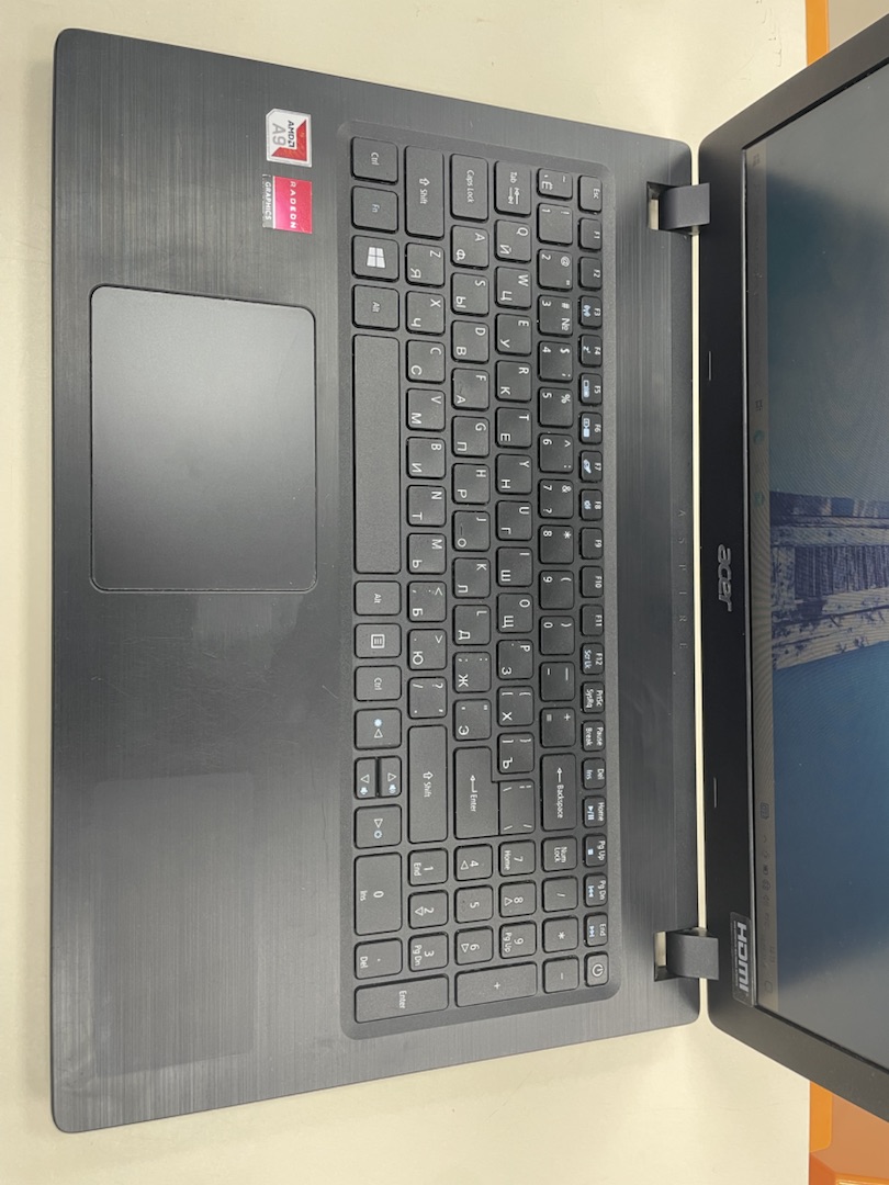 Ноутбук Acer; A9-9420e, AMD Radeon (TM) Graphics, 8 Гб, 128 Гб, Нет