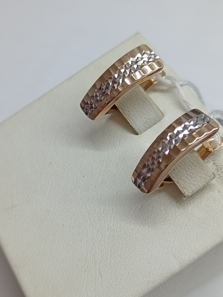 СБКМ585 СЕРЬГИ БЕЗ КАМНЯ (Au 585)