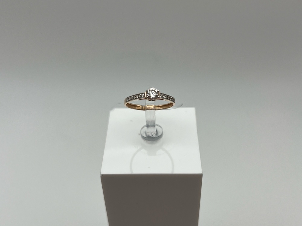 КОЛЬЦО С КАМНЯМИ (Au 585)